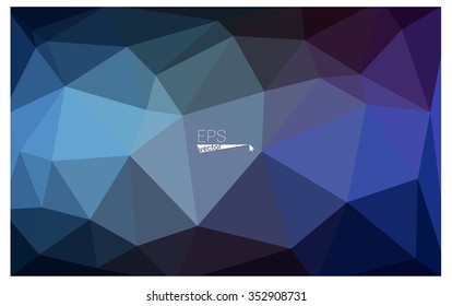 multicolor dark pink, blue geometric rumpled triangular low poly origami style gradient illustration graphic background. Vector polygonal design for your business.