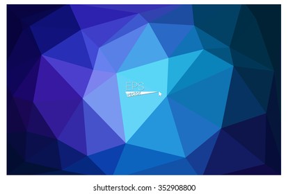 multicolor dark pink, blue geometric rumpled triangular low poly origami style gradient illustration graphic background. Vector polygonal design for your business.