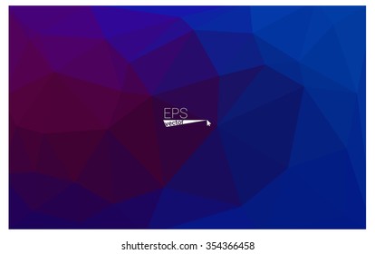 multicolor dark pink, blue geometric rumpled triangular low poly origami style gradient illustration graphic background. Vector polygonal design for your business.