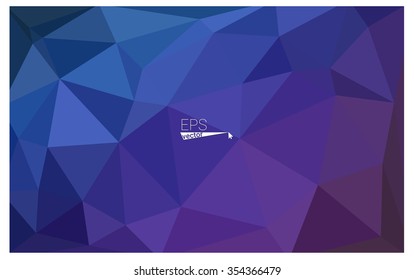 multicolor dark pink, blue geometric rumpled triangular low poly origami style gradient illustration graphic background. Vector polygonal design for your business.