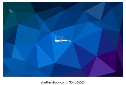 multicolor dark pink, blue geometric rumpled triangular low poly origami style gradient illustration graphic background. Vector polygonal design for your business.