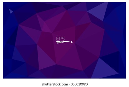multicolor dark pink, blue geometric rumpled triangular low poly origami style gradient illustration graphic background. Vector polygonal design for your business.