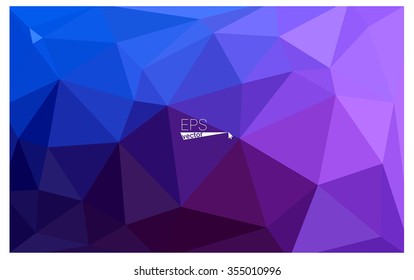multicolor dark pink, blue geometric rumpled triangular low poly origami style gradient illustration graphic background. Vector polygonal design for your business.