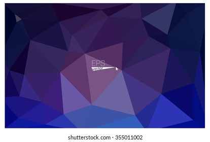 multicolor dark pink, blue geometric rumpled triangular low poly origami style gradient illustration graphic background. Vector polygonal design for your business.