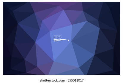 multicolor dark pink, blue geometric rumpled triangular low poly origami style gradient illustration graphic background. Vector polygonal design for your business.