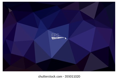 multicolor dark pink, blue geometric rumpled triangular low poly origami style gradient illustration graphic background. Vector polygonal design for your business.