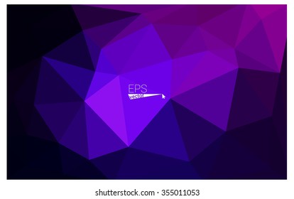 multicolor dark pink, blue geometric rumpled triangular low poly origami style gradient illustration graphic background. Vector polygonal design for your business.