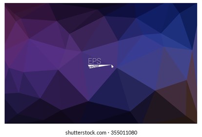 multicolor dark pink, blue geometric rumpled triangular low poly origami style gradient illustration graphic background. Vector polygonal design for your business.