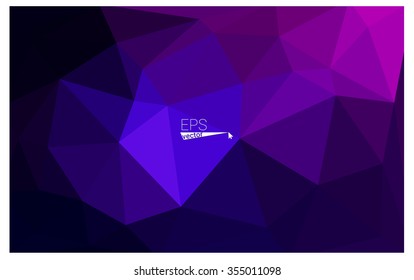 multicolor dark pink, blue geometric rumpled triangular low poly origami style gradient illustration graphic background. Vector polygonal design for your business.