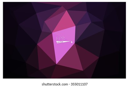 multicolor dark pink, blue geometric rumpled triangular low poly origami style gradient illustration graphic background. Vector polygonal design for your business.