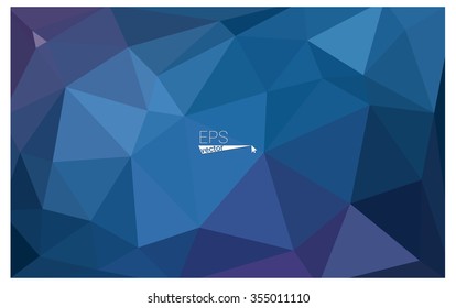 multicolor dark pink, blue geometric rumpled triangular low poly origami style gradient illustration graphic background. Vector polygonal design for your business.