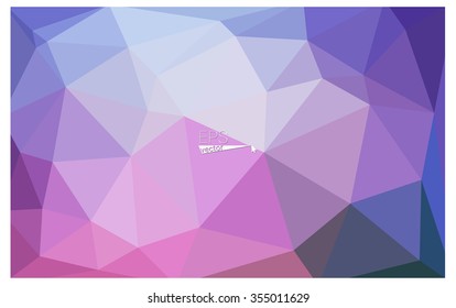 multicolor dark pink, blue geometric rumpled triangular low poly origami style gradient illustration graphic background. Vector polygonal design for your business.