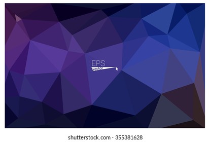 multicolor dark pink, blue geometric rumpled triangular low poly origami style gradient illustration graphic background. Vector polygonal design for your business.