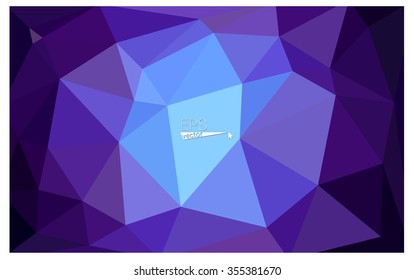 multicolor dark pink, blue geometric rumpled triangular low poly origami style gradient illustration graphic background. Vector polygonal design for your business.