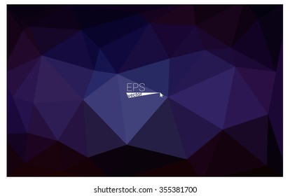multicolor dark pink, blue geometric rumpled triangular low poly origami style gradient illustration graphic background. Vector polygonal design for your business.