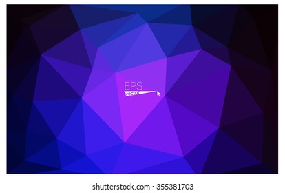 multicolor dark pink, blue geometric rumpled triangular low poly origami style gradient illustration graphic background. Vector polygonal design for your business.
