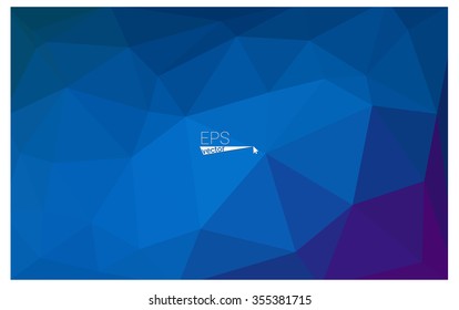 multicolor dark pink, blue geometric rumpled triangular low poly origami style gradient illustration graphic background. Vector polygonal design for your business.