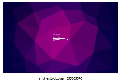 multicolor dark pink, blue geometric rumpled triangular low poly origami style gradient illustration graphic background. Vector polygonal design for your business.