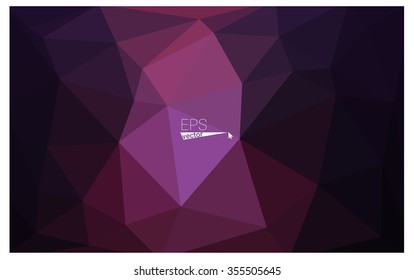 multicolor dark pink, blue geometric rumpled triangular low poly origami style gradient illustration graphic background. Vector polygonal design for your business.