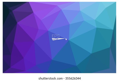 multicolor dark pink, blue geometric rumpled triangular low poly origami style gradient illustration graphic background. Vector polygonal design for your business.