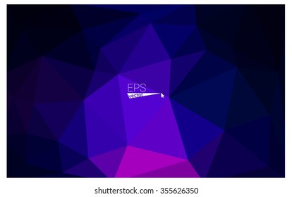 multicolor dark pink, blue geometric rumpled triangular low poly origami style gradient illustration graphic background. Vector polygonal design for your business.