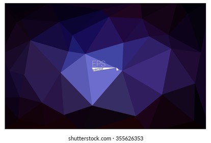 multicolor dark pink, blue geometric rumpled triangular low poly origami style gradient illustration graphic background. Vector polygonal design for your business.