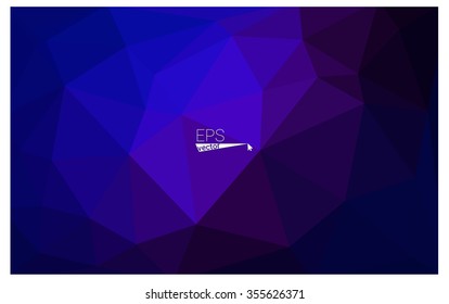 multicolor dark pink, blue geometric rumpled triangular low poly origami style gradient illustration graphic background. Vector polygonal design for your business.