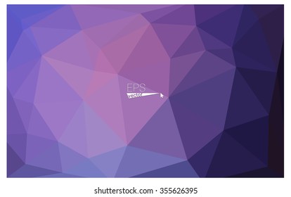 multicolor dark pink, blue geometric rumpled triangular low poly origami style gradient illustration graphic background. Vector polygonal design for your business.