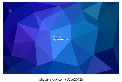 multicolor dark pink, blue geometric rumpled triangular low poly origami style gradient illustration graphic background. Vector polygonal design for your business.