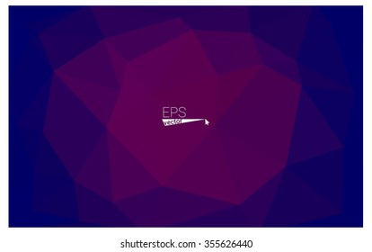 multicolor dark pink, blue geometric rumpled triangular low poly origami style gradient illustration graphic background. Vector polygonal design for your business.