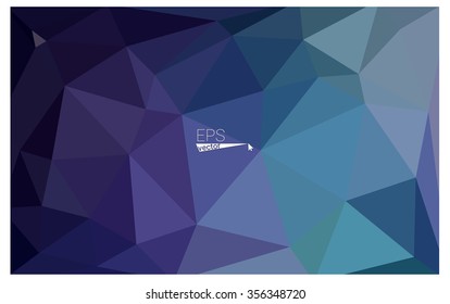 multicolor dark pink, blue geometric rumpled triangular low poly origami style gradient illustration graphic background. Vector polygonal design for your business.
