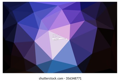multicolor dark pink, blue geometric rumpled triangular low poly origami style gradient illustration graphic background. Vector polygonal design for your business.