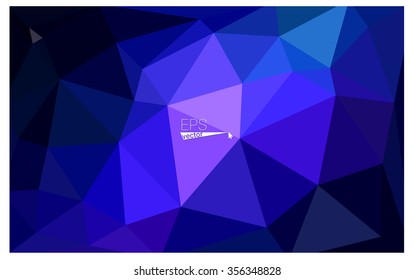 multicolor dark pink, blue geometric rumpled triangular low poly origami style gradient illustration graphic background. Vector polygonal design for your business.