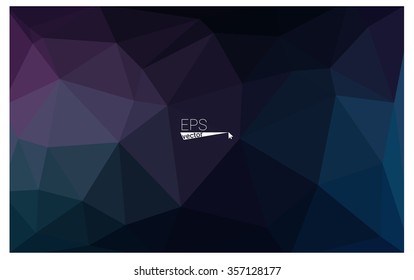 multicolor dark pink, blue geometric rumpled triangular low poly origami style gradient illustration graphic background. Vector polygonal design for your business.