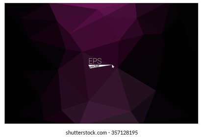 multicolor dark pink, blue geometric rumpled triangular low poly origami style gradient illustration graphic background. Vector polygonal design for your business.