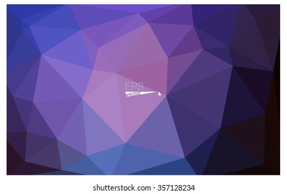multicolor dark pink, blue geometric rumpled triangular low poly origami style gradient illustration graphic background. Vector polygonal design for your business.