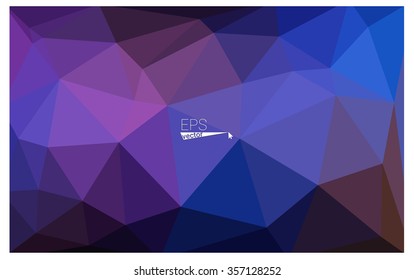 multicolor dark pink, blue geometric rumpled triangular low poly origami style gradient illustration graphic background. Vector polygonal design for your business.