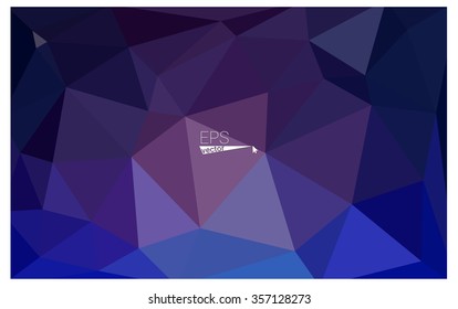 multicolor dark pink, blue geometric rumpled triangular low poly origami style gradient illustration graphic background. Vector polygonal design for your business.