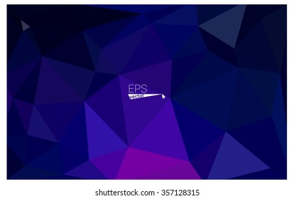 multicolor dark pink, blue geometric rumpled triangular low poly origami style gradient illustration graphic background. Vector polygonal design for your business.