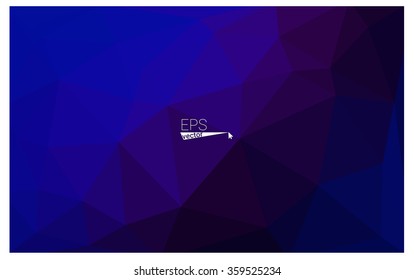 multicolor dark pink, blue geometric rumpled triangular low poly origami style gradient illustration graphic background. Vector polygonal design for your business.