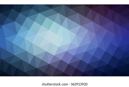 Multicolor dark pink, blue polygonal illustration, which consist of triangles. Geometric background in Origami style with gradient. Triangular design for your business in vector.