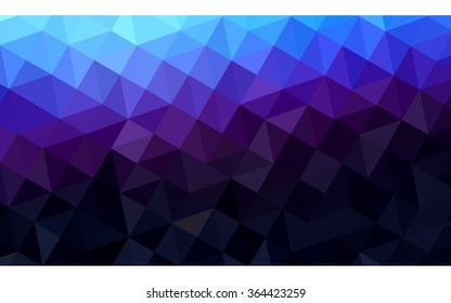 Multicolor dark pink, blue polygonal illustration, which consist of triangles. Geometric background in Origami style with gradient. Triangular design for your business in vector.