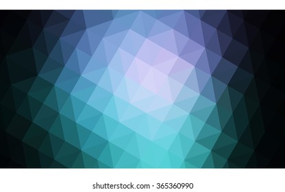 Multicolor dark pink, blue polygonal illustration, which consist of triangles. Geometric background in Origami style with gradient. Triangular design for your business in vector.
