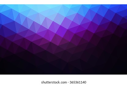 Multicolor dark pink, blue polygonal illustration, which consist of triangles. Geometric background in Origami style with gradient. Triangular design for your business in vector.
