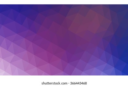 Multicolor dark pink, blue polygonal illustration, which consist of triangles. Geometric background in Origami style with gradient. Triangular design for your business.