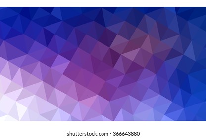 Multicolor dark pink, blue polygonal illustration, which consist of triangles. Geometric background in Origami style with gradient. Triangular design for your business.