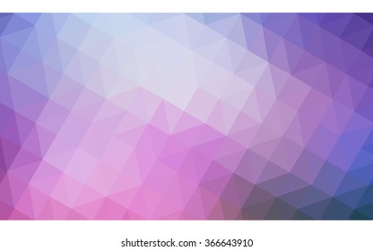 Multicolor dark pink, blue polygonal illustration, which consist of triangles. Geometric background in Origami style with gradient. Triangular design for your business.