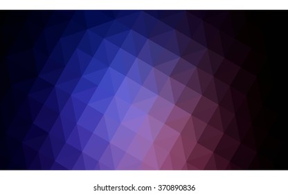 Multicolor dark pink, blue polygonal illustration, which consist of triangles. Geometric background in Origami style with gradient. Triangular design for your business.