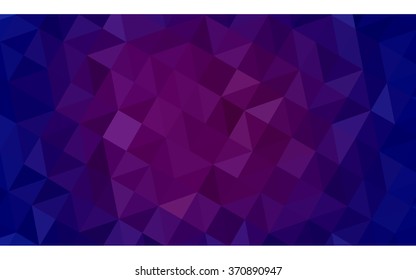 Multicolor dark pink, blue polygonal illustration, which consist of triangles. Geometric background in Origami style with gradient. Triangular design for your business.