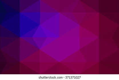 Multicolor dark pink, blue polygonal illustration, which consist of triangles. Geometric background in Origami style with gradient. Triangular design for your business.